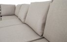 Narożnik ogrodowy ESTORIL aluminiowy 6‑osobowy – aluminium antracyt, poduszki Olefin beżowe