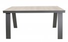 Narożnik ogrodowy ESTORIL aluminiowy 6‑osobowy – aluminium antracyt, poduszki Olefin beżowe