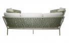 ZAYA zestaw ogrodowy wypoczynkowy – sofa 3‑osobowa, fotele, stolik, aluminium beżowy