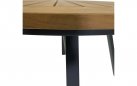 Stół ogrodowy okrągły podstawa aluminiowa blat TEAK MONZA 120 cm 