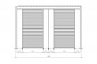 Ciemnoszary Pawlion z zamykanym dachem lamelowym 3x4 m OCEAN bizzotto