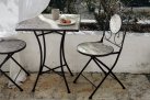 Komplet balkonowo lub do kawiarni dla 2 osób metaloplastyka ozdobna ceramika ERICE bizzotto