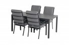Prostokątny stół ogrodowy aluminiowy 170x90 antracyt blat SprayStone LIVORNO Hartman