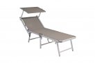 Taupe leżak aluminiowy plażowy TETUCCIO