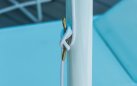 Parasol ogrodowy GRECALE aluminium akryl lub Olefin Ø400 cm profile aluminiowe różne kolory