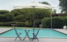 Prostokątny parasol 3x2 m aluminiowy noga antracyt kremowy PAOLO 3.x