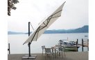 Parasol duży noga boczna 4x4 aluminium antracyt 4x4 RELONE kremowe poszycie