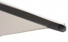 Parasol duży noga boczna 4x4 aluminium antracyt 4x4 RELONE kremowe poszycie