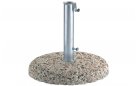 podstawa pod parasol 75 kg cementowa z kamieniem rzecznym