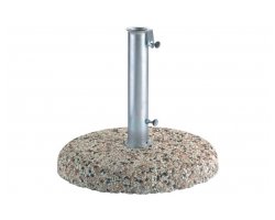 podstawa pod parasol 75 kg cementowa z kamieniem rzecznym