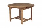 Okrągły stół 120 cm rozkładany teak do długości 170 cm CARAPIA