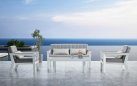 Komplet wypoczynkowy aluminiowy biały CHAMPION Higold  sofa 2-osobowa