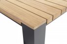 Grafitowy stół ogrodowy z blatem teak RIDGE 220 4so