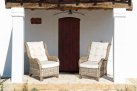 Fotel rattanowy klasyczny do patio SABINE