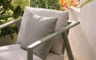 Zestaw balkonowy RANA aluminium poduszki stolik szerokość fotela 85 cm kolor soft green lub beż