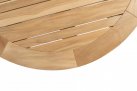 Owalny stół ogrodowy o aluminiowej podstawie i teakowym blacie 240x115 cm PRADO 4so