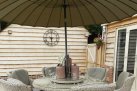 Okrągły parasol Shanghai śr. 250 cm noga centralna pochylana 4SO