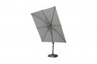 Parasol z boczną noga antracyt i taupe poszyciem 3x3 SIESTA 4so