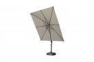 Parasol z boczną noga antracyt i taupe poszyciem 3x3 SIESTA 4so