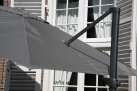 Parasol z boczną noga antracyt i taupe poszyciem 3x3 SIESTA 4so