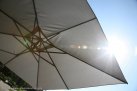 Parasol z boczną noga antracyt i taupe poszyciem 3x3 SIESTA 4so
