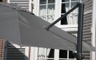 Parasol ogrodowy 300x300 cm ekskluzywny SIESTA PREMIUM noga antracyt / poszycie antracyt