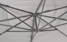 Parasol ogrodowy 300x300 cm ekskluzywny SIESTA PREMIUM noga antracyt / poszycie SZARE