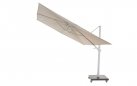 Parasol ogrodowy 300x300 cm ekskluzywny SIESTA PREMIUM noga BIAŁA / poszycie PIASKOWY