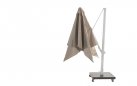 Parasol ogrodowy 300x300 cm ekskluzywny SIESTA PREMIUM noga BIAŁA / poszycie PIASKOWY
