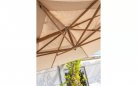 Parasol noga boczna drewnopodobna 4x3 m HACIENDA 4so poszycie piaskowe