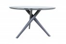 Okrągły stół ogrodowy aluminiowy śr. 120 cm MOJITO ciemnoszary 
