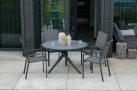 Okrągły stół ogrodowy aluminiowy śr. 120 cm MOJITO ciemnoszary 
