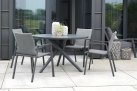Okrągły stół ogrodowy aluminiowy śr. 120 cm MOJITO ciemnoszary 