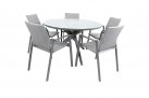 Okrągły stół ogrodowy aluminiowy śr. 120 cm MOJITO ciemnoszary 