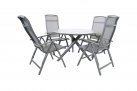 Okrągły stół ogrodowy aluminiowy śr. 120 cm MOJITO ciemnoszary 