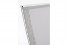 Krzesło sztaplowane aluminiowe białe na taras KRION tekstylina