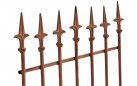2x bazowy antyczny postarzana trelisa płotek z ornamentami ogrodowa ELIZZE metaloplastyka