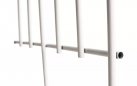 2x Biała postarzana trelisa płotek z ornamentami ogrodowa ELIZZE metaloplastyka