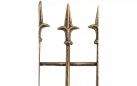 2x brąz metaliczny postarzana trelisa płotek z ornamentami ogrodowa ELIZZE metaloplastyka