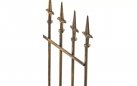 2x brąz metaliczny postarzana trelisa płotek z ornamentami ogrodowa ELIZZE metaloplastyka