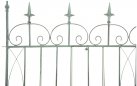 Zestaw 4 płotków trelis metaloplastyka ogrodowych MONTITOS kolor zielony antyczny