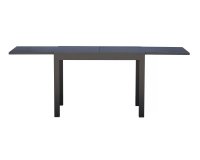 Grafitowe SPALATO stół ogrodowy aluminiowy rozkładany 104–208×75
