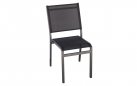 POLA krzesło ogrodowe aluminium i tekstylina 46×59×86 czarne 