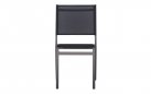 POLA krzesło ogrodowe aluminium i tekstylina 46×59×86 czarne 