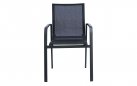 SAMO krzesło ogrodowe aluminium i tekstylina 55×59×86 antracyt