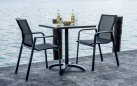 SAMO krzesło ogrodowe aluminium i tekstylina 55×59×86 antracyt