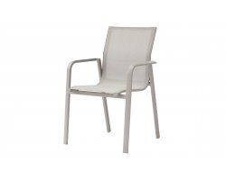 SAMO krzesło ogrodowe aluminium i tekstylina 55×59×86 beżowe