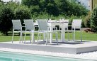 ZARA krzesło ogrodowe aluminium i tekstylina 55×59×86 białe