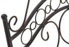 2x krzesło składane metalowe kolor BRĄZ metaliczny prowansalskie IRESA