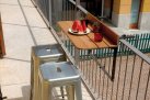 Skłądany stolik na barierkę balkonową LOOK szreokość 80 lub 120 cm